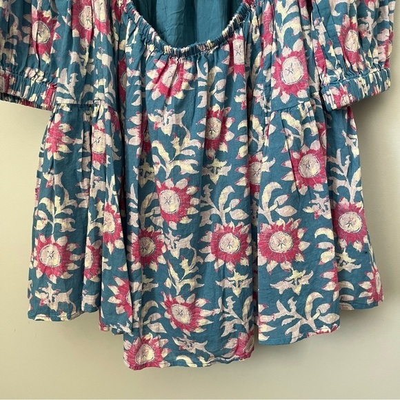 Free People Sacha River Combo Floral Print Mini Dress Size Small - Picture 14 of 15